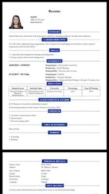 CV Maker Resume PDF Editor android App screenshot 13