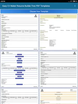 CV Maker Resume PDF Editor android App screenshot 4